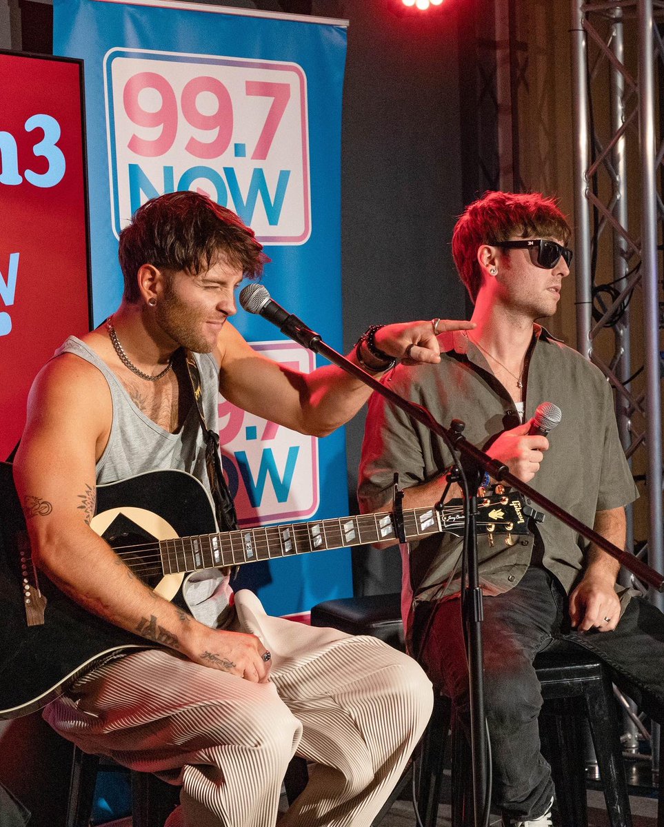 997now's tweet photo. Thanks for coming to hang out @EmblemThree 🙏🏽✨ Come back anytime… we have Celsius in our vending machine 😉⚡️

#997Now @KeatonStromberg @wesleystromberg @TrueChadwick https://t.co/Kpw13OKVw4