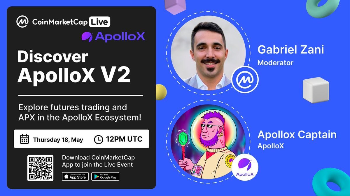 APX_Finance's tweet photo. Thank you ApolloXplorers for tuning into the @CoinMarketCap Live event hosted by Gabriel Zani with CaptainX 💜

🎧 Missed out on it? Here's a recap of what went down

📝 Recap: https://t.co/dfCrvfWscr https://t.co/IOEcjAk585