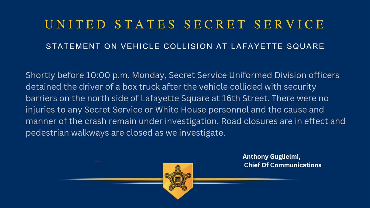 U.S. Secret Service Office of Communications tweet media