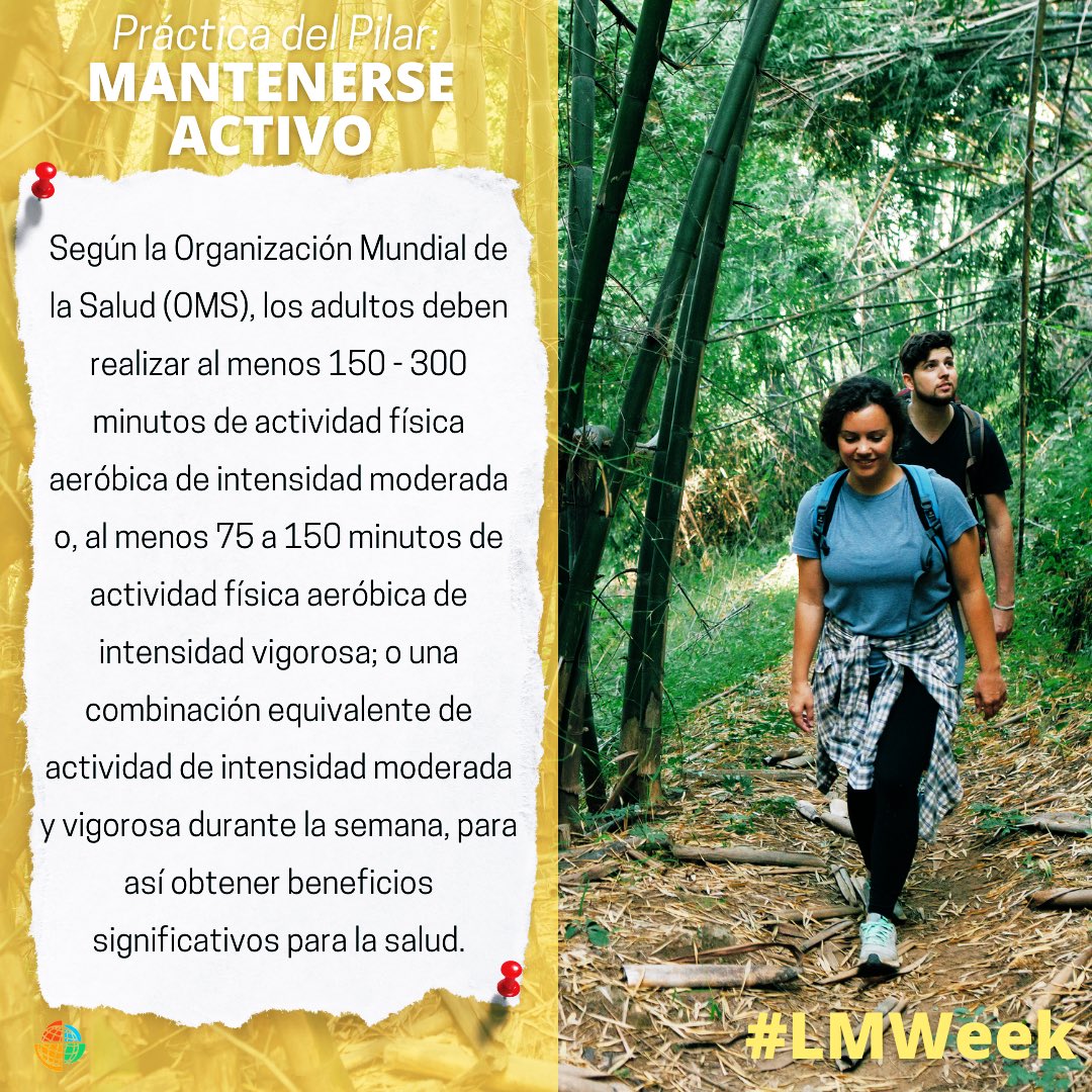 ¿Cómo incluyes más #ActividadFísica en tu rutina diaria? Comparte las estrategias que te sirven.

La actividad física diaria proporciona beneficios para la salud y el bienestar general.
#LMWeek #LifeMedGlobal #LifestyleMedicine #MEV