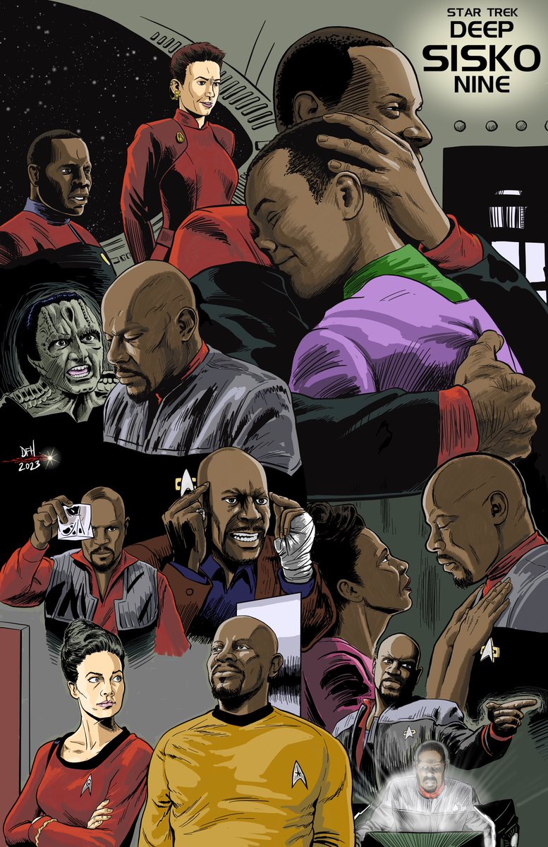 I did an entire poster celebrating The Sisko, earlier this year, for the DS9 #30X30DS9 commemoration; since it’s #TheSiskoDay, let’s see it again! #StarTrek #StarTrekDS9