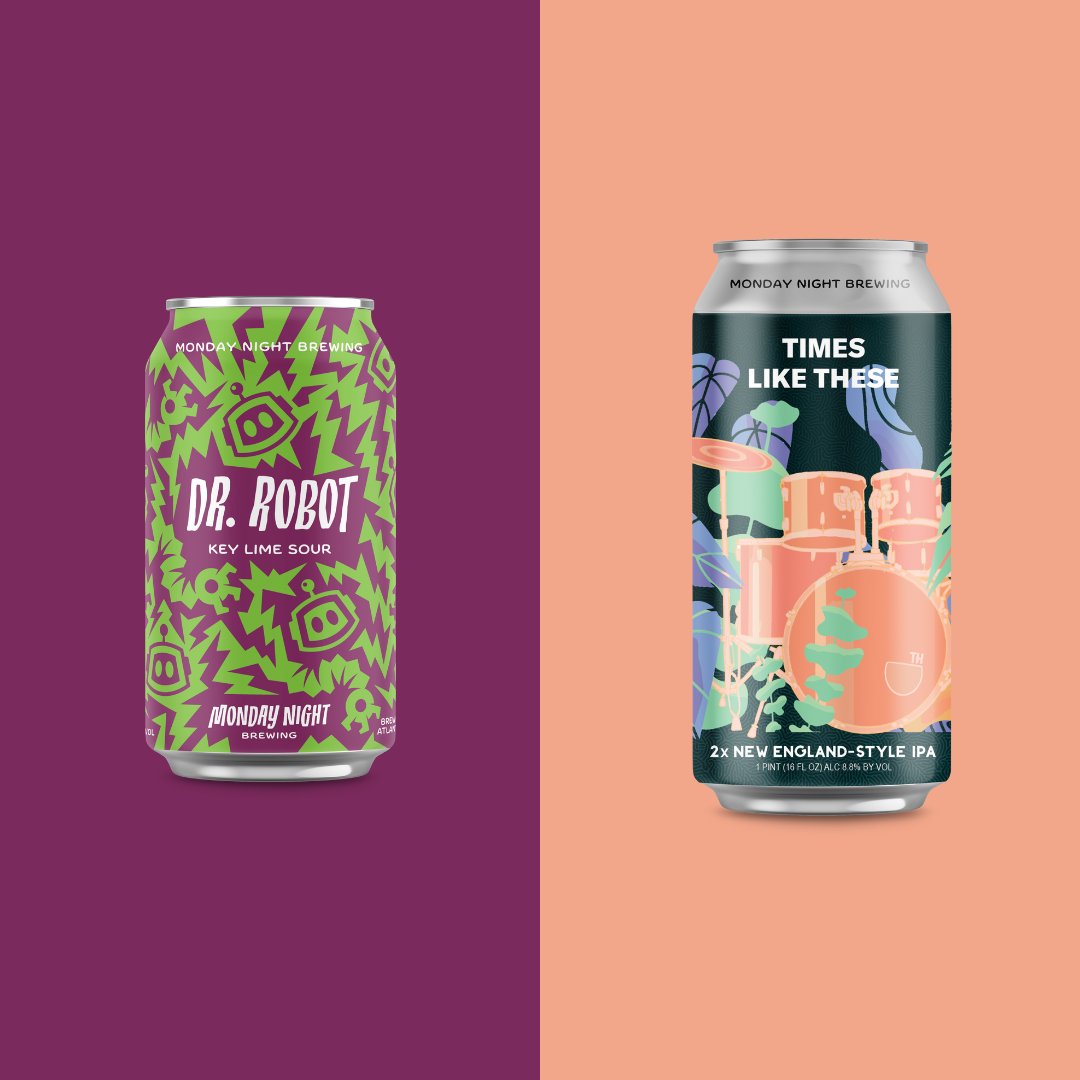 New beer release alert! Here's a sneak peak of this week's can releases. Do y'all recognize these Monday Night favorites?