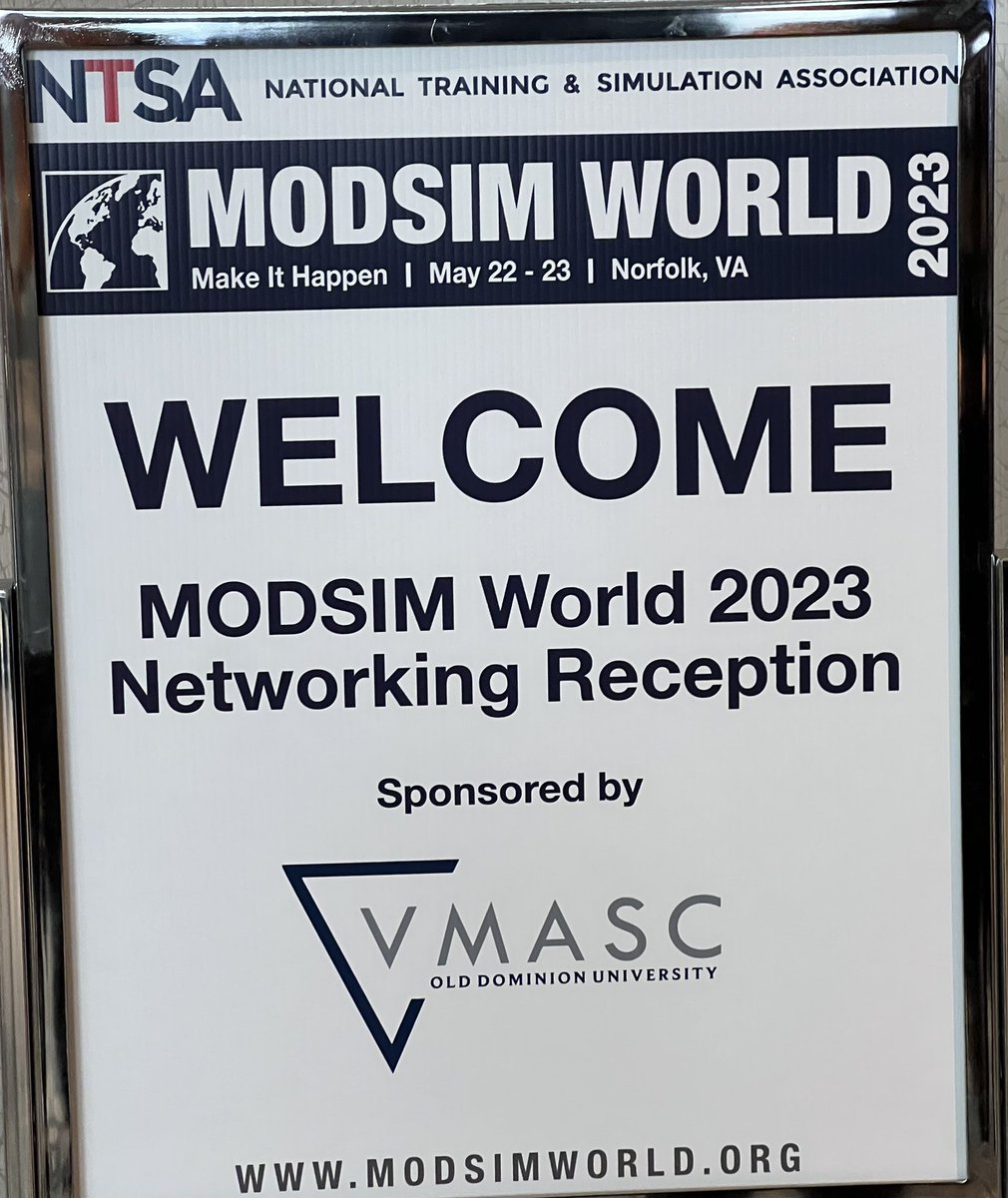 CogEngneering's tweet photo. Great Day 1 @modsimworld conference! Great to see so many familiar faces and collaborate on what’s new in #immersivelearning #augcog #digitaltwin #learningsciences and all things #modsim! https://t.co/o9QxMreul5
