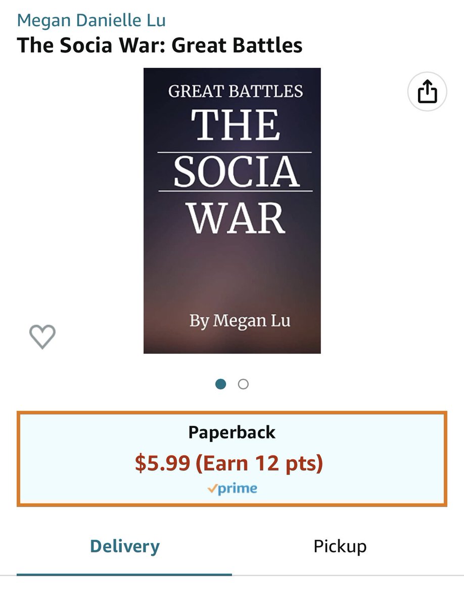 Congratulations, 6th grade student Megan Lu on publishing your first book (novella) titled, The Socia War! We are all so proud of you, and we wish you great success with this and future writing endeavors. Find it on Amazon: The Socia War: Great Battles a.co/d/emM705g