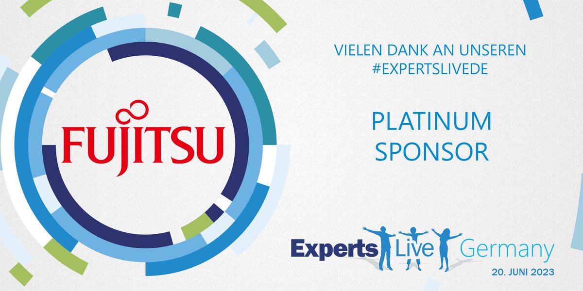 ExpertsLiveDE's tweet photo. Vielen Dank @Fujitsu_DE für die Unterstützung der #ExpertsLiveDE als #Platinum #Sponsor . Wir freuen uns auf spannende Einblicke rund um #AzureStackHCI und #PRIMEFLEX
Seid mit dabei: https://t.co/8N4Q5xE74h https://t.co/j3Ld89rYo5