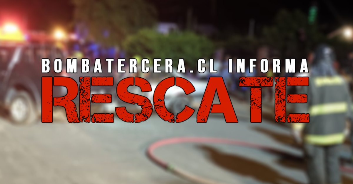 #EMERGENCIA Unidades de Primera y Segunda Compañías son despachadas a Rescate Vehicular, Carampangue y Yumbel.