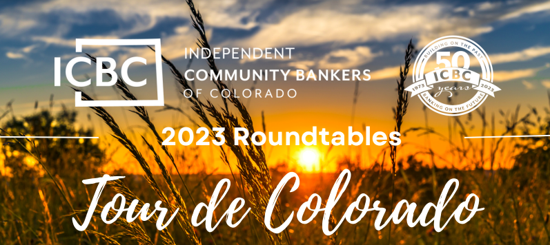 OttesonShapiro's tweet photo. @icbc Independent Community Bankers of Colorado and Otteson Shapiro have announced the details of the annual series of Community Banker Roundtables that will be presented at locations around the state of Colorado from 6/6 to 6/14. Learn more here: https://t.co/y4IeC7Vk7L #banker https://t.co/FFaQxo3gZo