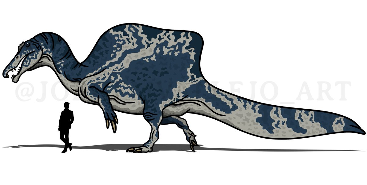 'when that Tricycloplots attacks you... don't come crying to me' #spinosaurus #paleontology #paleoart #dinosaur #sciart