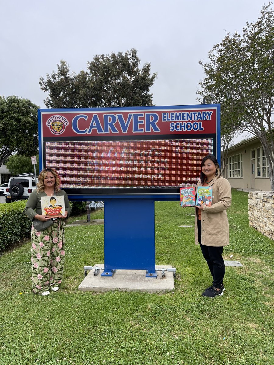 MonicaManipon's tweet photo. Celebrating AAPI Month with a visit from Shiho Pate, illustrator of Ramen is for Everyone. Thank you Mrs. Sohl Dawson and @belcantobooks for organizing this wonderful assembly for our Carver scholars! We are inspired! @ElemLBUSD @carverlbusd https://t.co/f4k8K7SrPO
