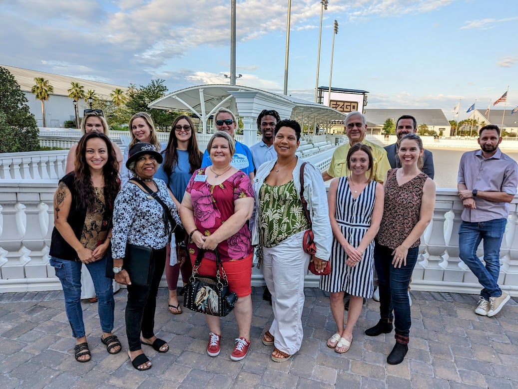 What a great evening at our World Equestrian Center Mixer before the Back to the Roots PR and Communications conference thanks to the @FPRA Ocala Chapter and the Association of Florida Colleges! #SetyourPRPace #YoubelongatFPRA!