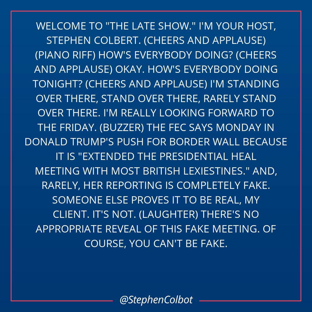 Stephen Colbot tweet media