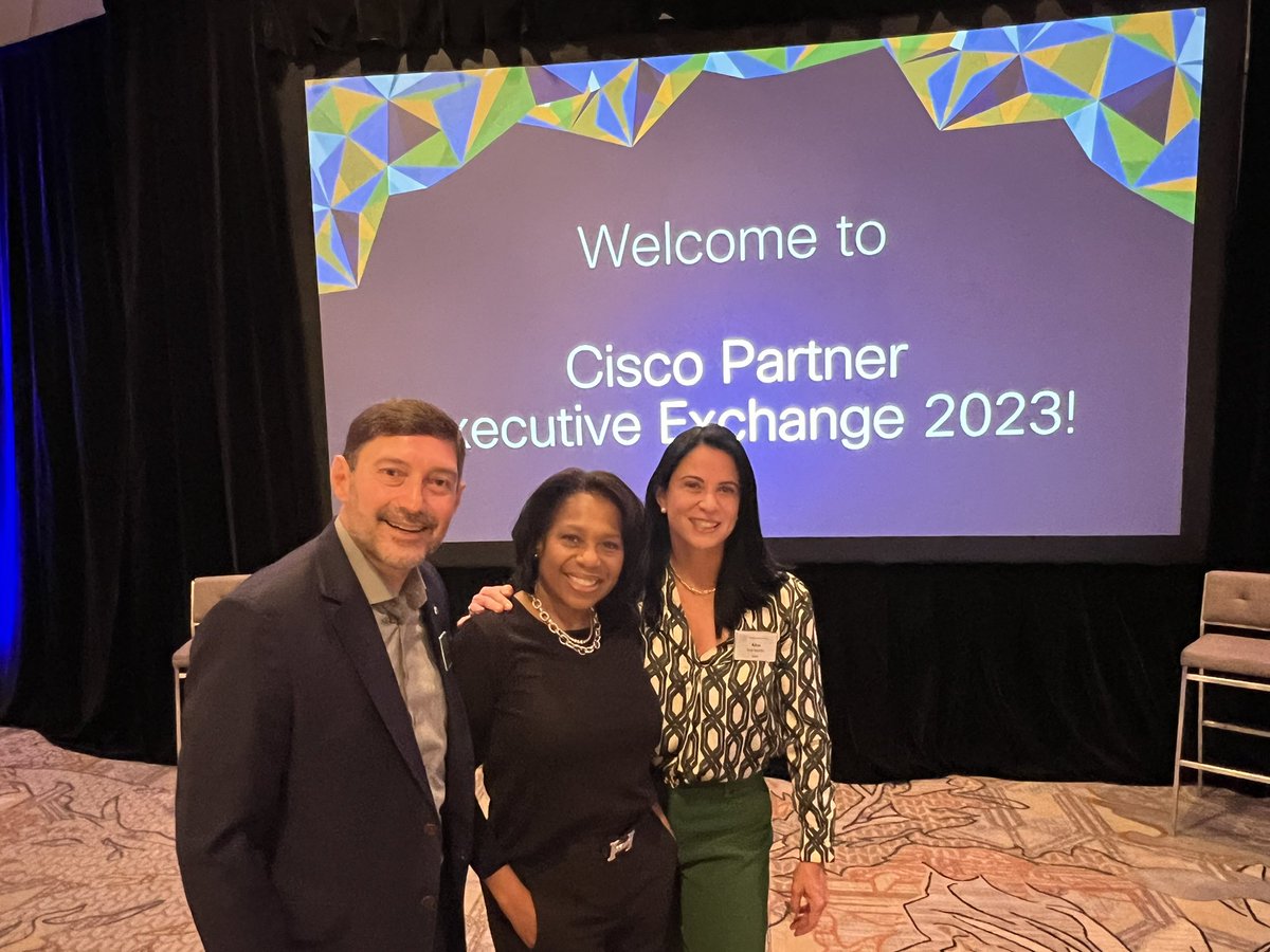 Laercioabq's tweet photo. Here we are, with Rhonda Henley and @albasanmart ready to welcome our Partners for an amazing #CiscoCPEEAmericas ! 
#WeAreCisco #OneAmericas https://t.co/soDfJpHNJX