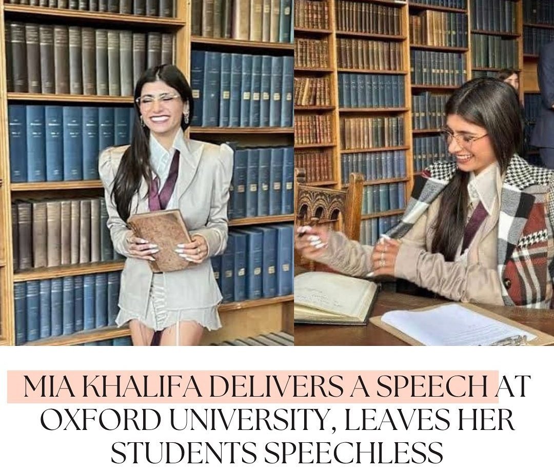 Imagine as a parent you work incredibly hard to get your child into Oxford University & then a porn star turns up to give a lecture.

The world is MAD.