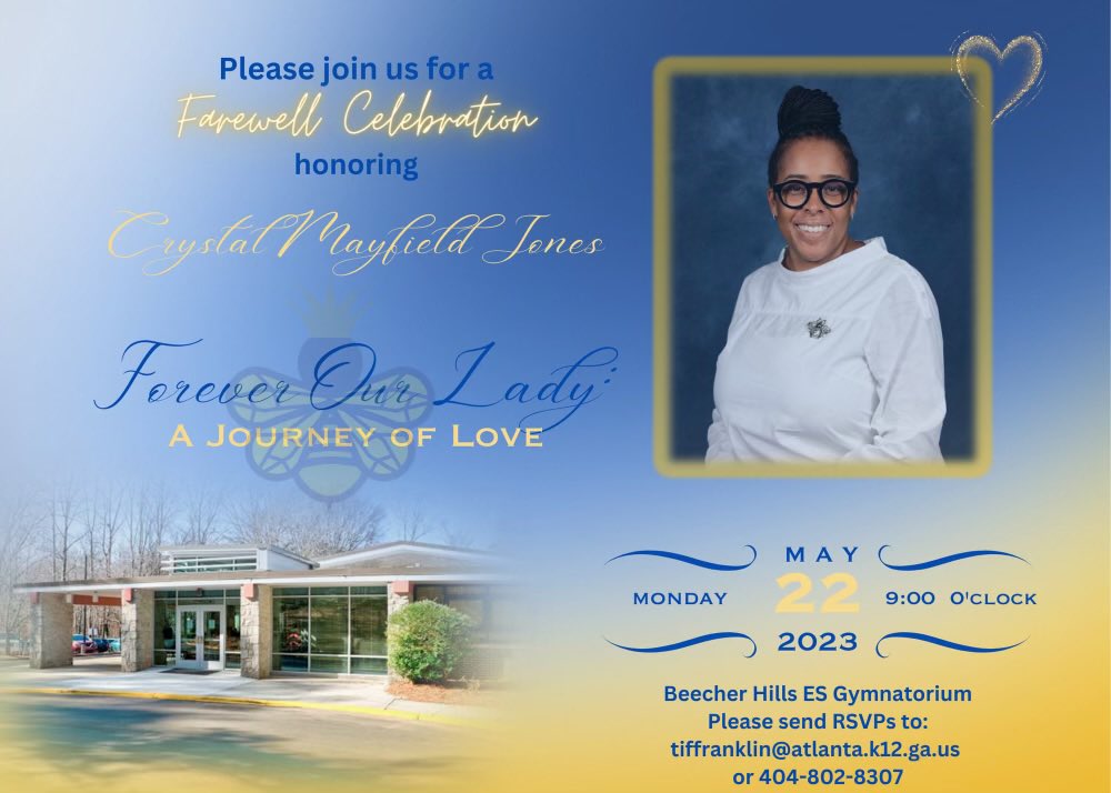 APSBeecher's tweet image. Today @principalcmayjo was given a farewell celebration in her honor! We will miss her, but we know better continues to come! @apsupdate #MorePicsToCome