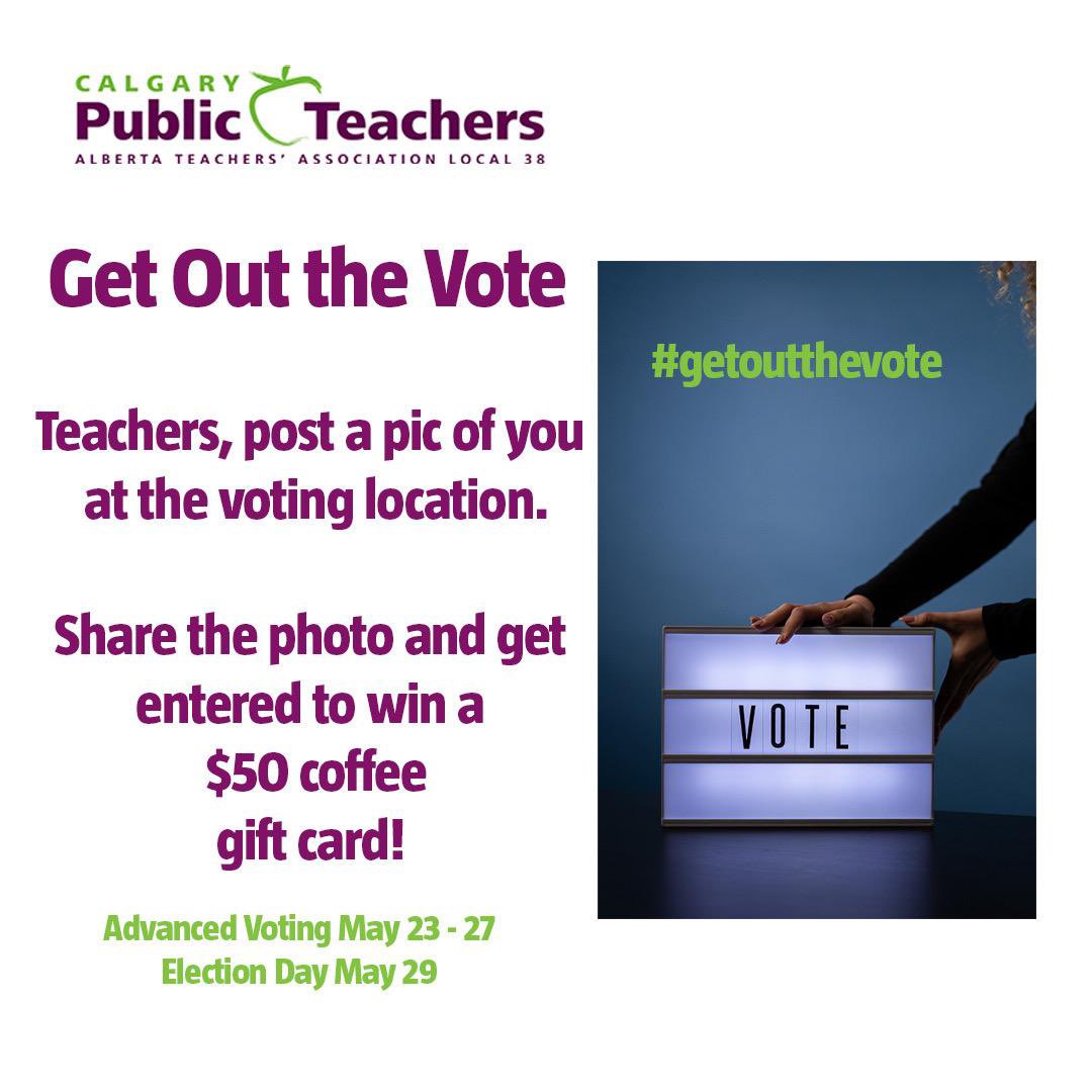 Advanced voting starts tomorrow! Tag us in a picture of you at your voting station for the chance to win. Photos of ballots will not be will not be valid for entry.