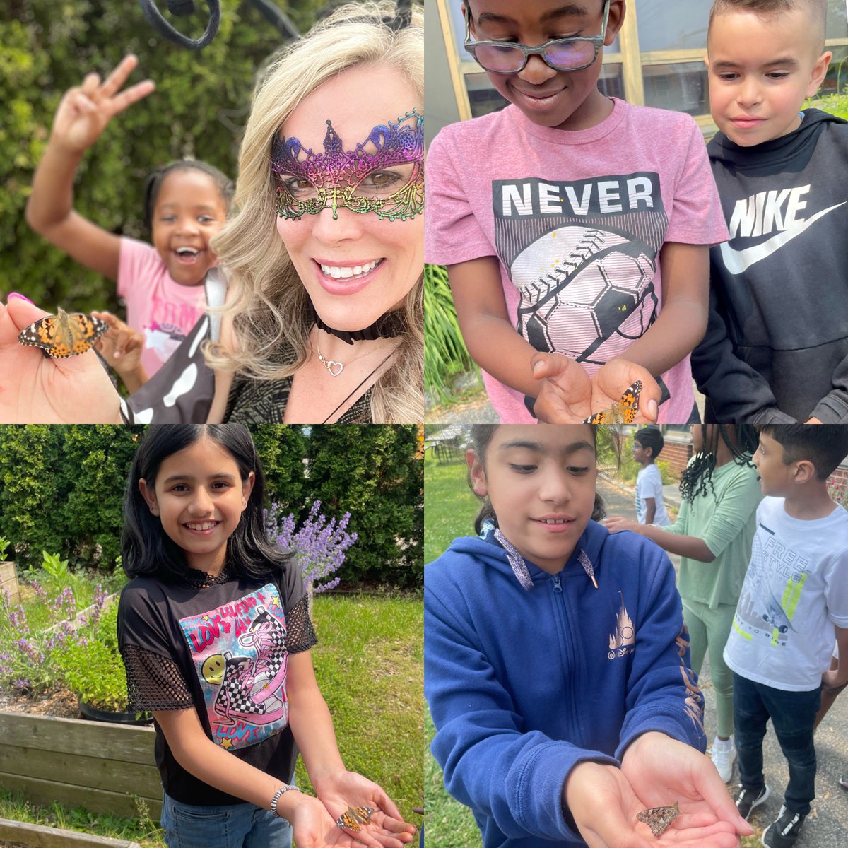 MrsCea1's tweet photo. Releasing of the Butterflies!! 🦋 🩷@WheelerAvenue @VS13UFSD https://t.co/KGMcnIPXhV