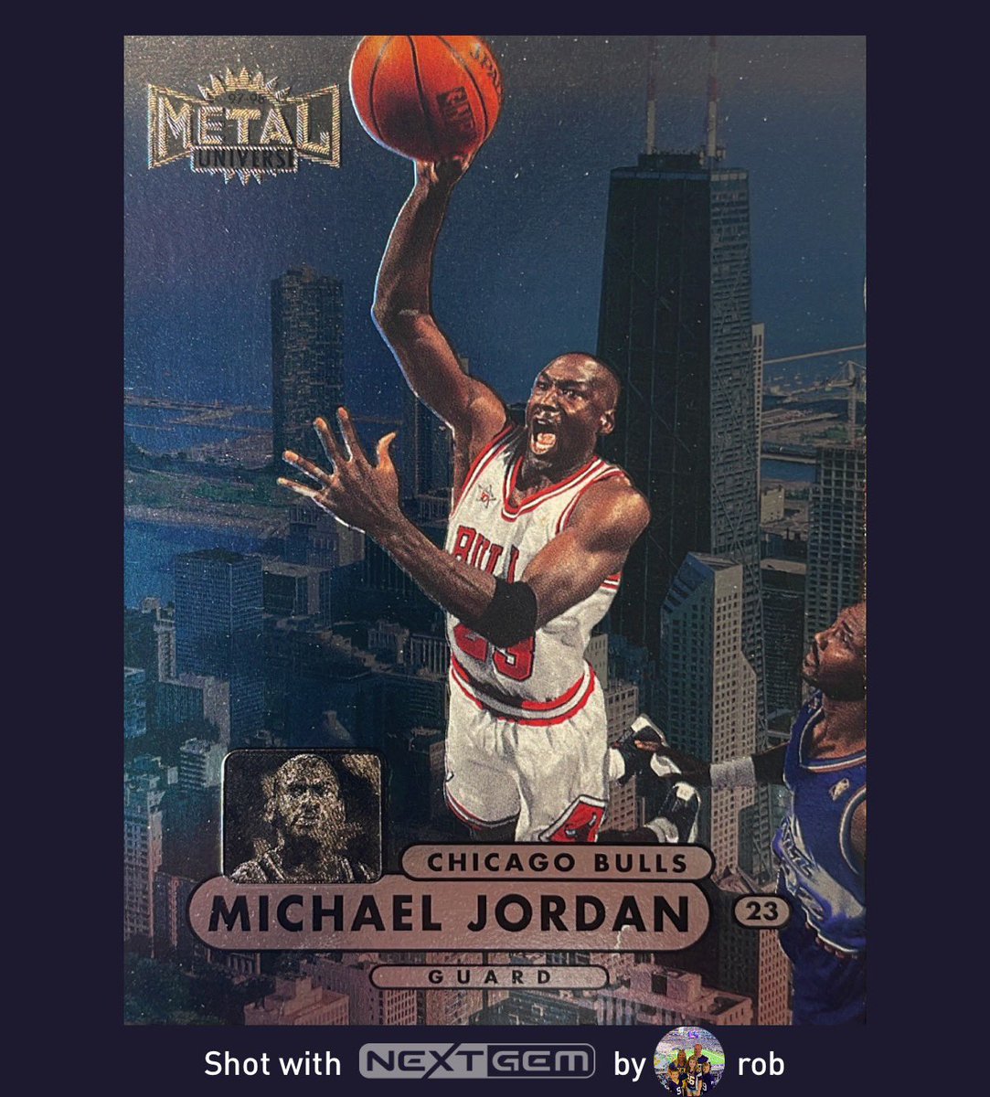 roroweber1's tweet photo. 🐐1-2-3, win this MJ card from me! 🏀 

To Enter-
- Like this tweet
- Follow me

That’s it! Good luck 🤞

I use @NextGemApp for iPhone (FREE) to digitally organize my collection &amp; share my cards with friends. Join me today! https://t.co/Nskpzns9Nb