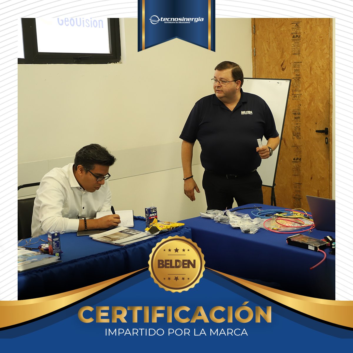 Tecnosinergia's tweet image. Primer día de la certificación Belden impartida en las instalaciones de Tecnosinergia CDMX
Gracias a todos los que participaron 💙
Reserva para la siguiente 👇
cursos@tecnosinergia.com 

#cableado #administracióndecables #revconnect #certificacióndecables #belden