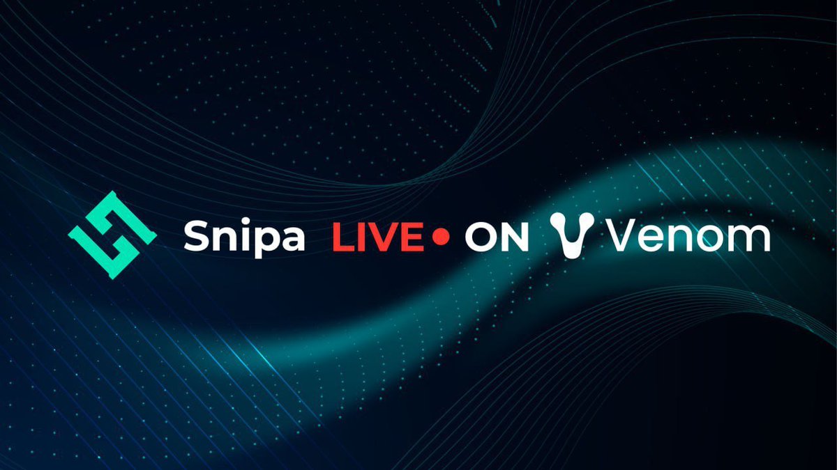 Venom Update #5PCairdrop  #Venom
❄️Kèo có task mới ae làm sớm nhé, để lâu lại lag thì tốn tg lắm
=> venom.network/tasks/snipa-fi…
❄️Chỉ cần kết nối ví, chọn join testnet venom là xong 
=> venom.snipa.finance
Follow: @SnipaFinance