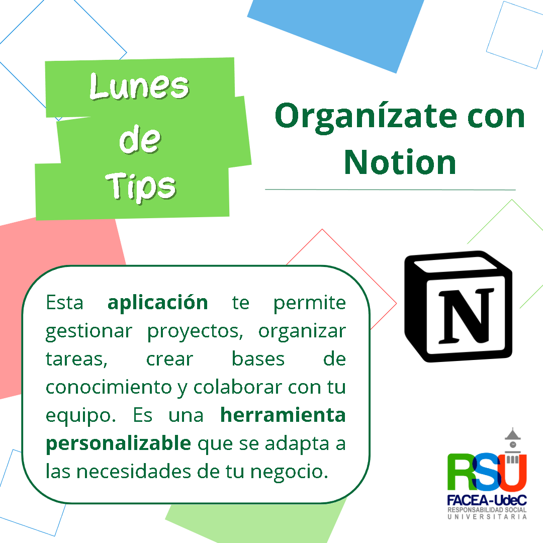 RSUfacea's tweet photo. 💡 Lunes de Tips: Organiza tu emprendimiento con Notion 💼✨
¡Bienvenidos a nuestro Lunes de Tips! En esta edición, vamos a hablar sobre una herramienta increíble para organizar tu emprendimiento: Notion. 💡💼 https://t.co/L6S86G7wy2
