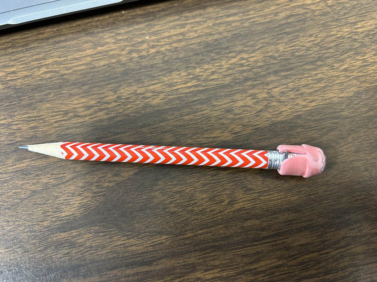 pgervia's tweet image. 17 more days of school…trying to make it without having to break out a new pencil…it’s getting shorter by the day and the eraser cap is cracked, but it’s like me…it’s still hanging in there and working as best it can… #mrpsvt #17togo