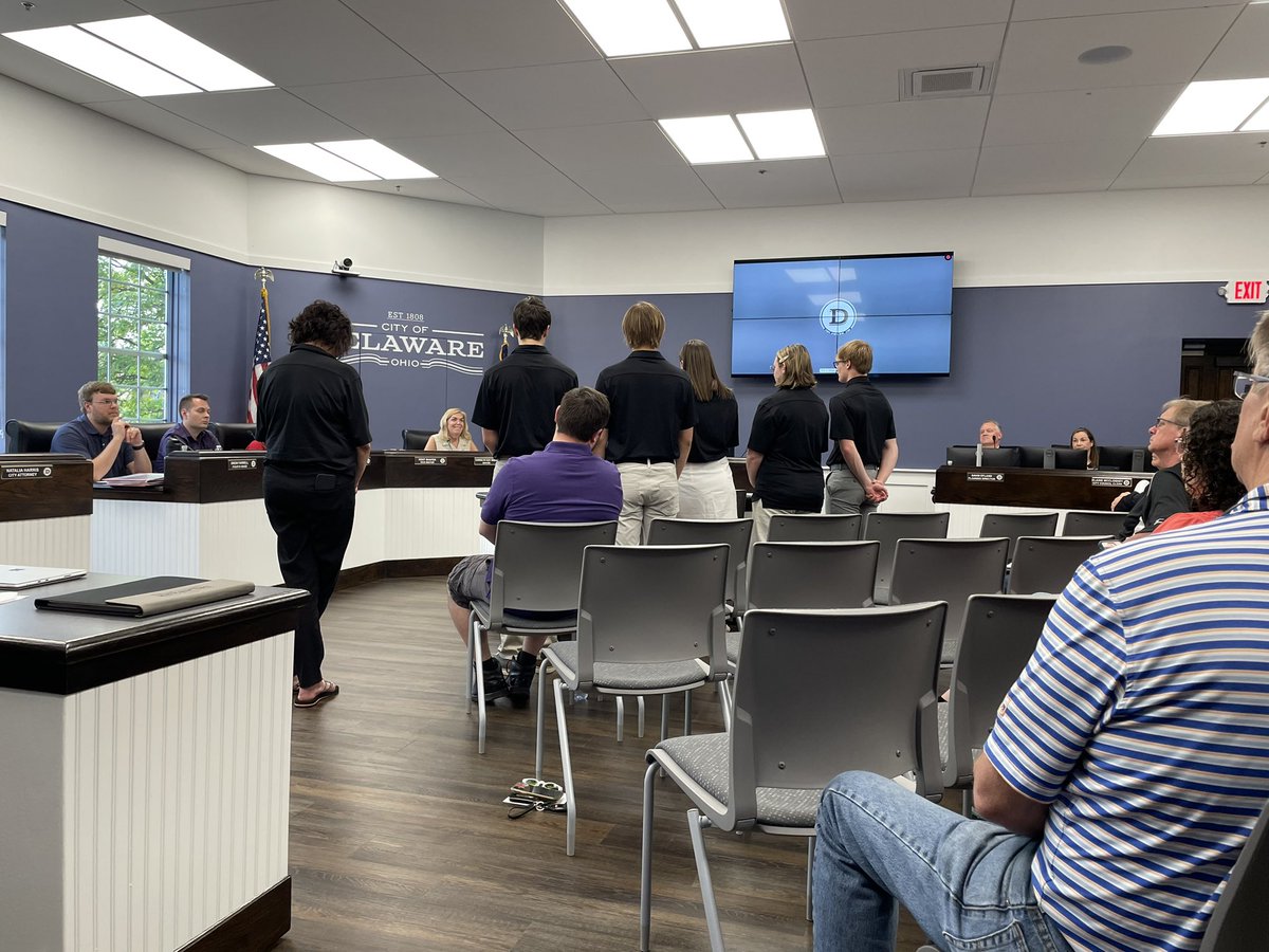 strangri1's tweet photo. Hayes NASA team recognized by Delaware Mayor Riggle and City Council tonight! https://t.co/2AVIZ3i0oJ