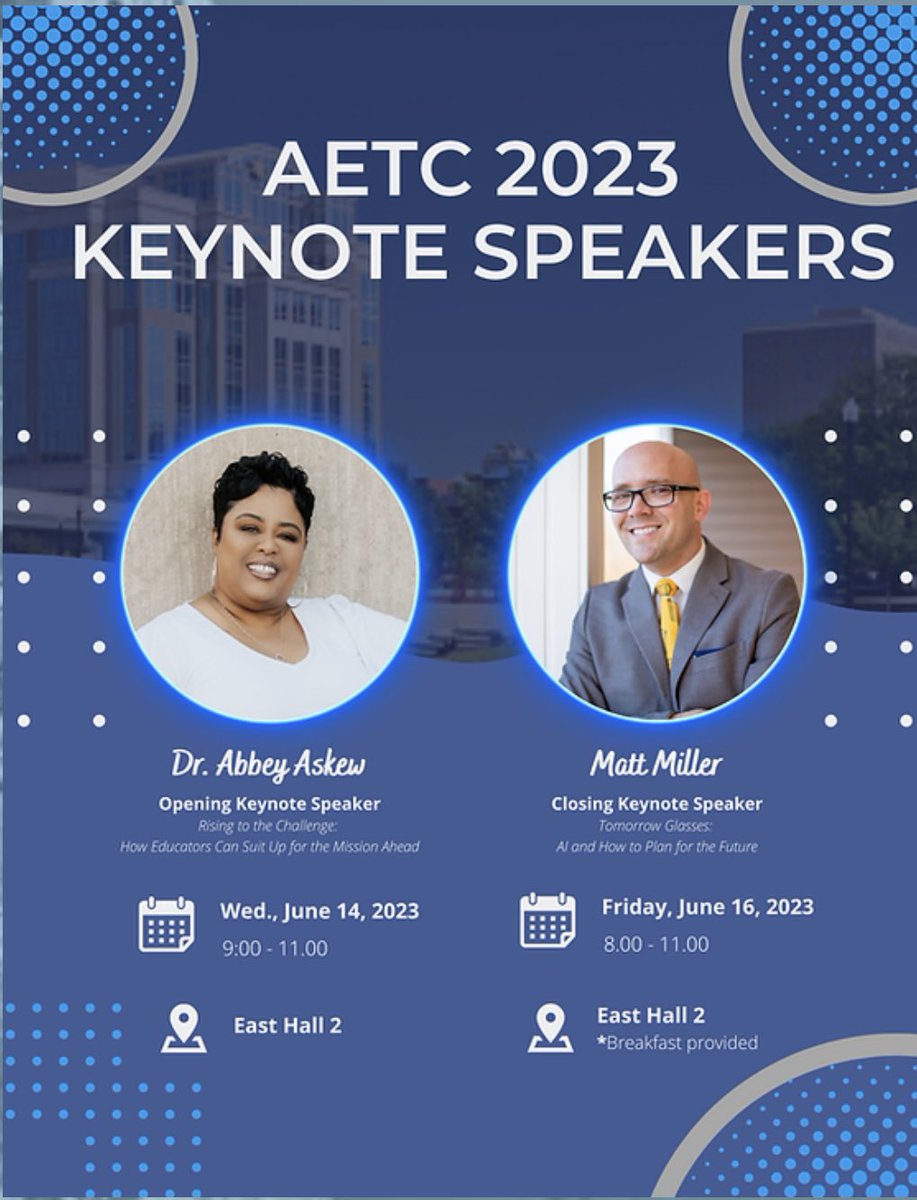 abbeylaskew's tweet photo. She’s back!😁 I’m honored and CRAZY excited to have been asked to speak at AETC! Can’t wait to meet @jmattmiller! https://t.co/386454SE0a