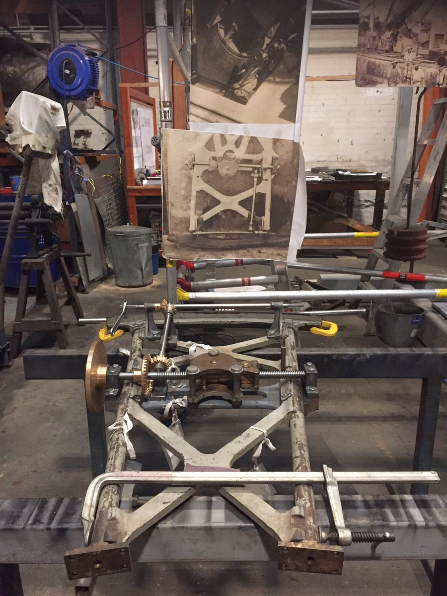 GMT21stC's tweet photo. Work continues on fitting parts to the telescope’s Right Ascension Fine Control. Guided by historic photos including one showing the system leaning up against a pillar in Grubb’s Dublin Workshop in 1868 #HeritageRestoration https://t.co/i4stOQNoUk
