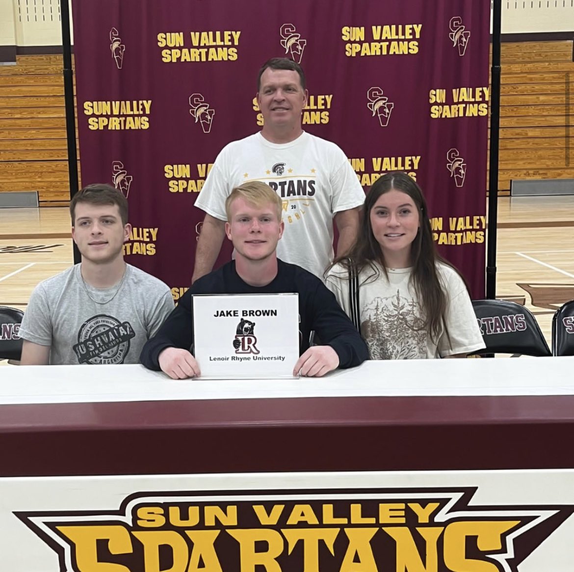 Congratulations <a href="/JakeBrown_JB/">Jake Brown</a> on committing to play football for Lenoir Rhyne University! GREAT job!!

<a href="/SunValleyHSNC/">Sun Valley High School</a> <a href="/SVHSPrin_Dad/">Mike Harvey</a> 
<a href="/SVBBallCoach/">SVHSAD</a> <a href="/SVSpartans_FB/">Sun Valley Football</a> <a href="/UCPSNC/">Union County Public Schools</a> <a href="/UCPSNCAthletics/">UCPS NC Athletics</a> <a href="/AGHoulihan/">Andrew G. Houlihan</a>