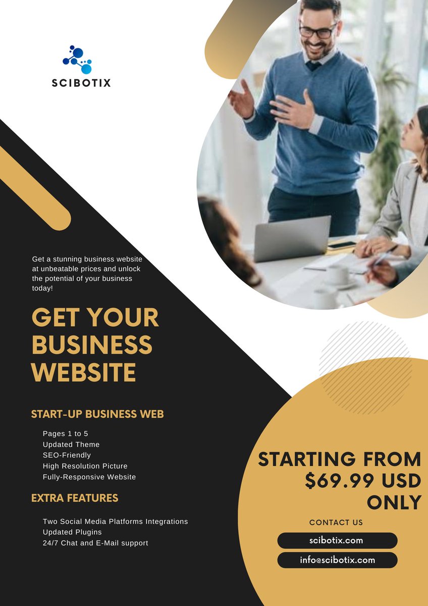 scibotix's tweet photo. @OfficialJVFrmMN Supercharge💥 your business's #growth 📈with our company's #affordable and highly effective #website solutions, guaranteed to boost your online #presence!🚀

🏃‍♂️HURRY UP🏃‍♂️
INBOX US @scibotix

 #BusinessGrowth #AffordableWebsites #PowerfulOnlinePresence 
@BlazedRTs 
@RTDESIGNER https://t.co/zAtShADdw2