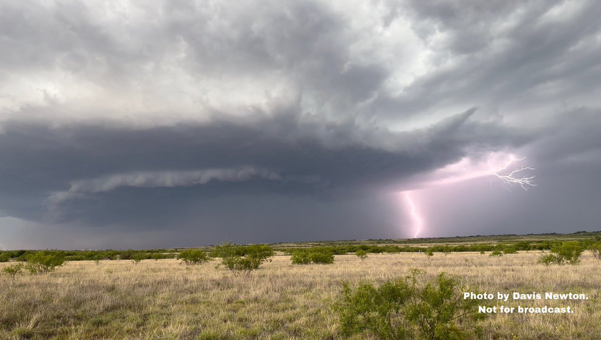 Got a great shot of a lightning strike with the supercell east of Lubbock, TX. Absolutely beautiful storm.

@NWSLubbock || @spann || #wxtwitter || #TXWX