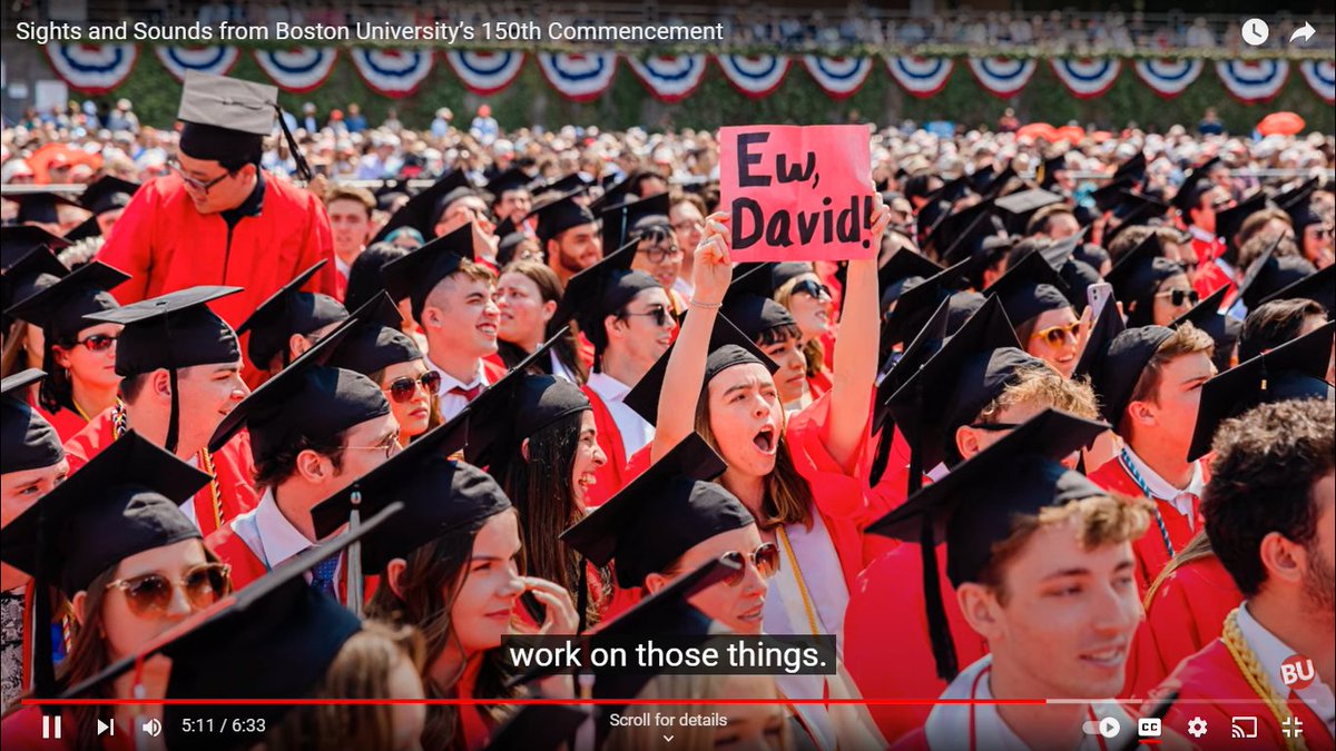 Boston University pulling a cool move by immortalizing this moment! Kudos to BU! Congrats to the graduates! 

#PayYourWriters #PayYourCrew 
#WGAStrong #BostonUniversity 
#EwDavidZaslav #ClassOf2023