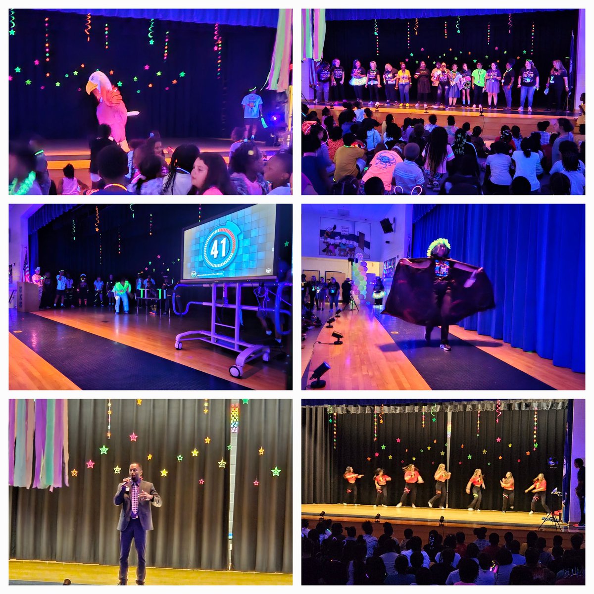 Newtown's SOL Pep Rally was so much fun! We had performances by the BHS drum line and dance team, a staff fashion show, minute to win it games, student performances, and a surprise visit from Mr. Lugo. Thank you, Mrs. Davis for putting this together for our students. @Newtown_E