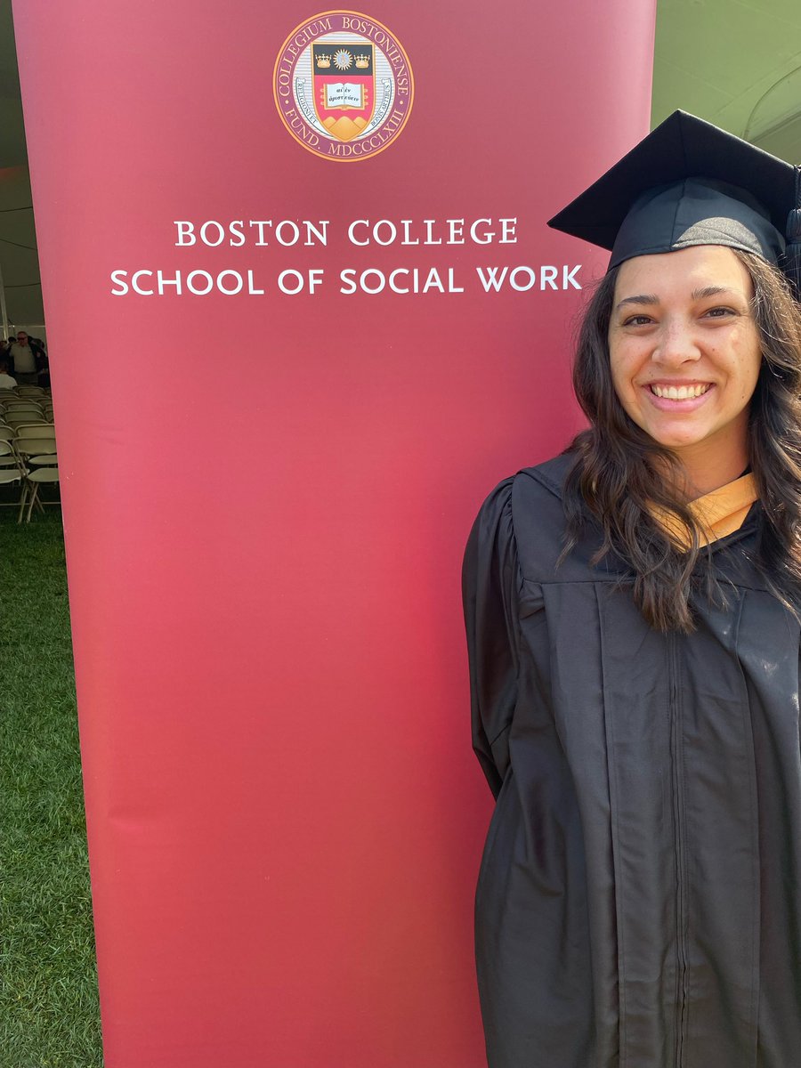Congratulations to my daughter Amy! So proud of you! @BostonCollege @BCSSW Next stop working @BostonChildrens