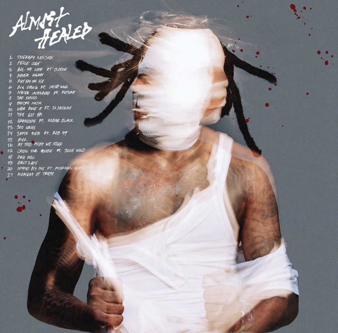 HotFreestyle's tweet photo. Lil Durk’s new album ‘Almost Healed’ drops this Friday with features from:

- J. Cole
- Future
- 21 Savage
- Juice WRLD
- Morgan Wallen
- Kodak Black
- Rob49
- Chief Wuk https://t.co/rqlIdkEu8j