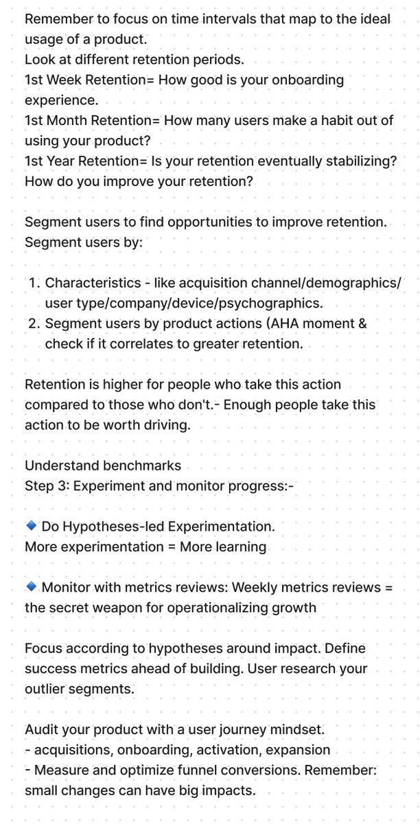 The essentials of retention by
@joulee with @TheProductfolks  #PLGwithTPF #productledgrowth #retention

1-Deeply understand retention 
2-Segment to find opportunities 
3-Experiment & monitor progress