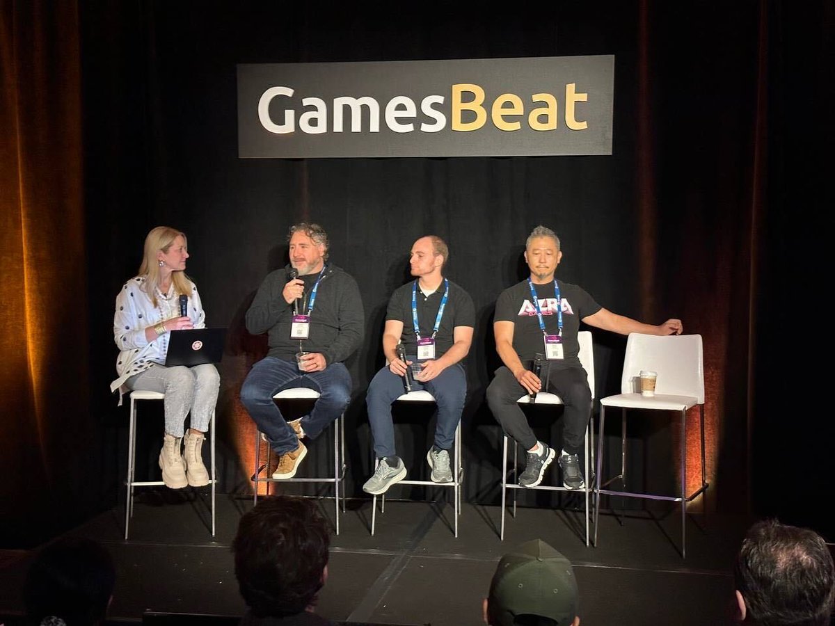 Honored to get to share the stage at @deantak's @GamesBeat  #GBSummit  in LA today to discuss games with @daltonan of @SignumGrowth,
@paulbettner of @PlayWildcard, and
@CanaanLinder of @stardust.

Clips to follow.