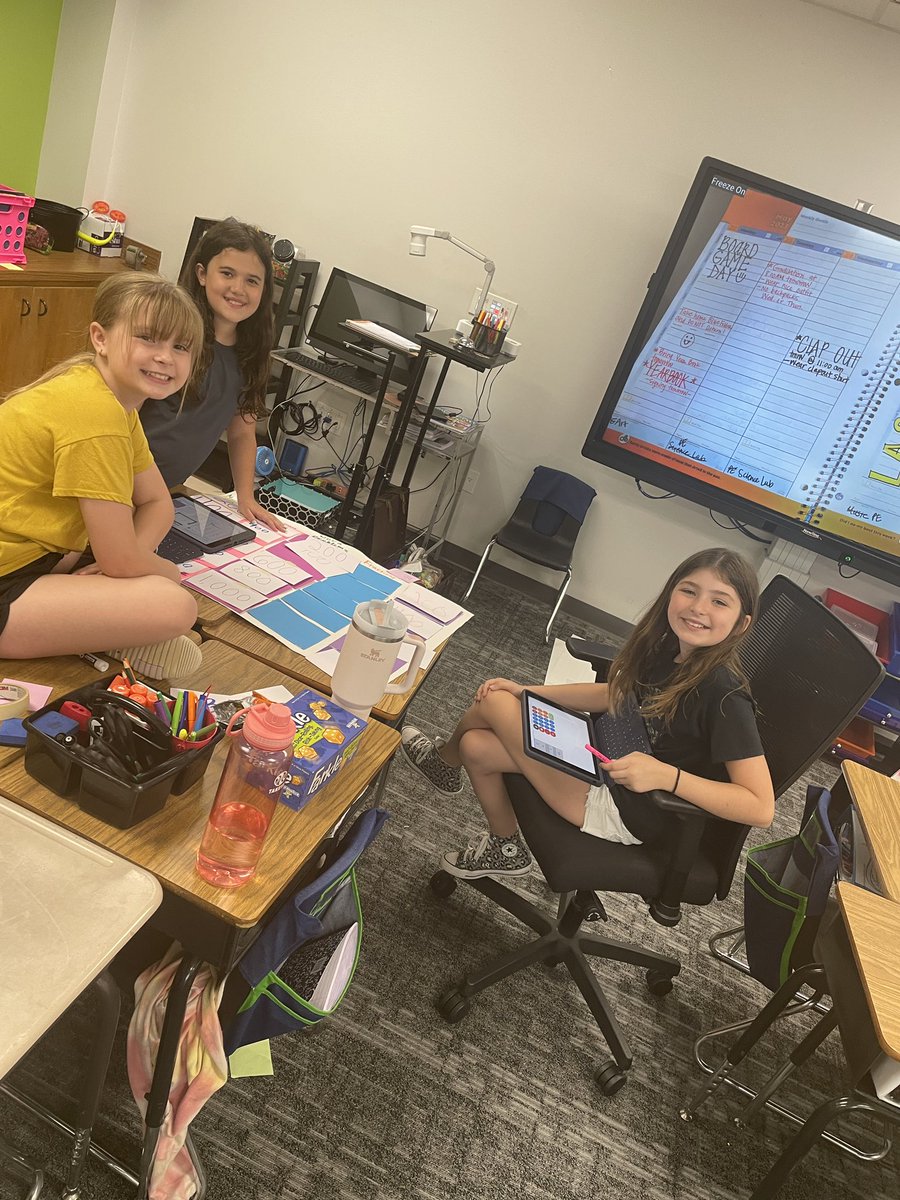 We created our own math jeopardy game boards as a fun way to review what we have learned this year. We can’t wait to play them tomorrow. <a href="/Jack_D_Johnson/">Jack D. Johnson</a>  #JesFamily
