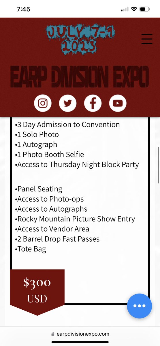 I have a Rapids ticket for <a href="/earpdivisionxpo/">Earp Division Expo</a> selling for value at $300! Please share and let me know if you’re interested! I would really use the funds to help pay for the rest of the trip! #earpers