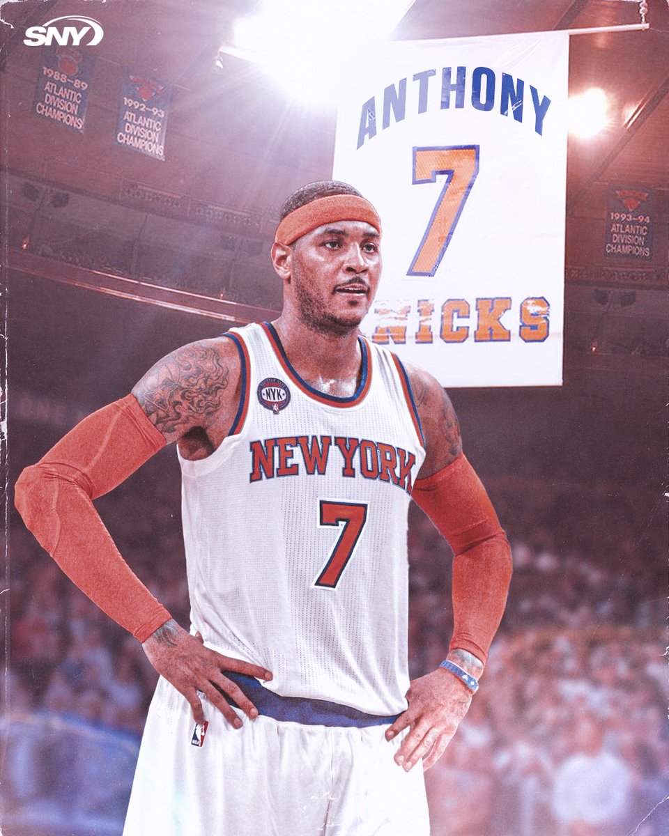 sny_knicks's tweet image. Should the Knicks retire Carmelo Anthony's No. 7 at Madison Square Garden?