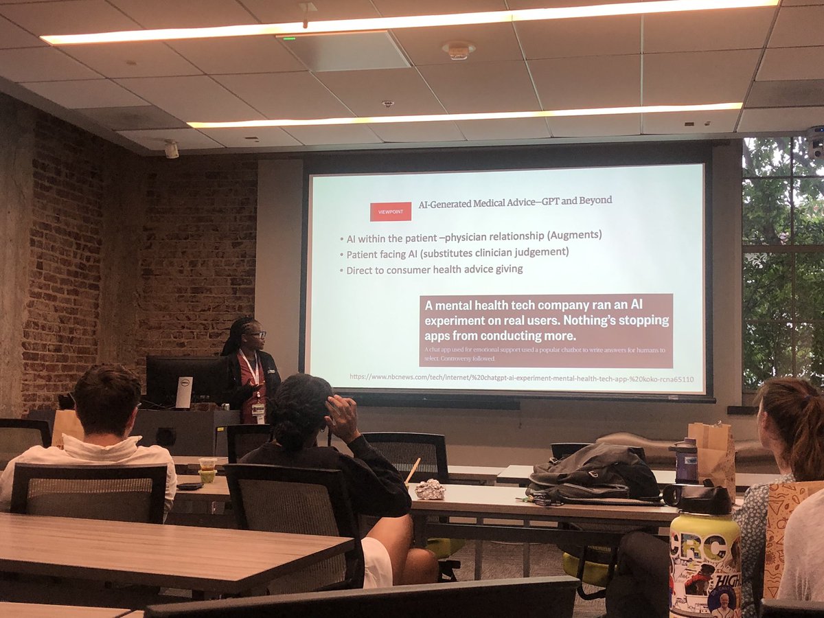 MedAI Emory (@medaiemory) on Twitter photo Thank you to Dr. Judy Gichoya <a href="/judywawira/">Judy Gichoya</a> for the fascinating talk on the use of GPT/LMMs in medicine - you gave us a lot of food for thought! Thank you to Dr. Judy Gichoya <a href="/judywawira/">Judy Gichoya</a> for the fascinating talk on the use of GPT/LMMs in medicine - you gave us a lot of food for thought!