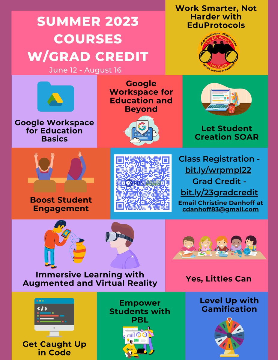 Get ready to take learning into your own hands! Check out these self-paced courses for this summer! Register TODAY! Courses start June 12! bit.ly/wrpmpl22 @PBS_WR @NorthPointESC @OhioGeg #edtech #MyOhioClassroom #ARVRinEDU #CSforALL #EduProtocols #StudentEngagement #PBL