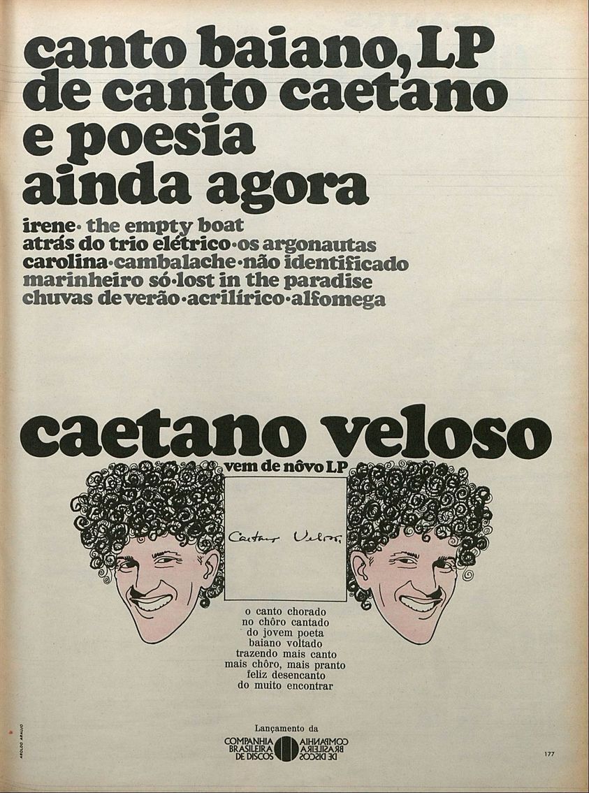 O que falar desta divulgação do disco de Caetano?