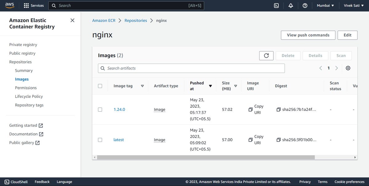 Day 98 of #100DaysOfCode                

- Installed & configured aws cli
- Learned to push docker images to Amazon ECR
- Solved Day 18 problem of @LeetCode's 30 Days of #javascript Challenge.  
#90DaysOfDevOps #aws23 #docker