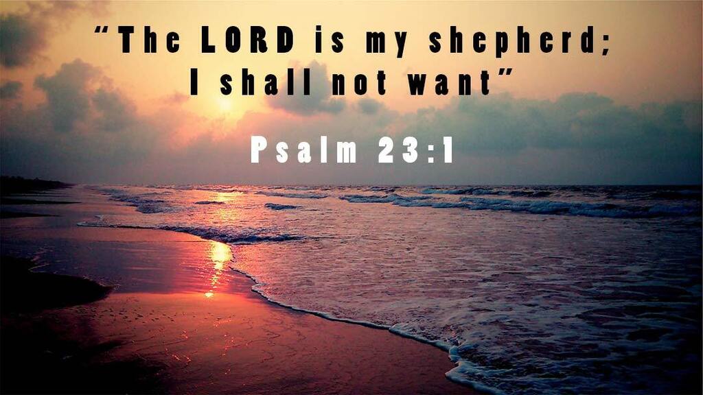 The Lord is my shepherd; I shall not want | #bible #quote #charity