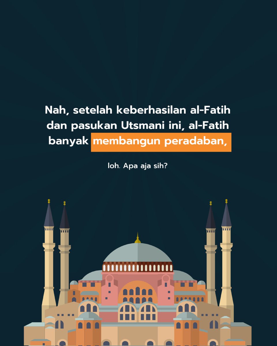 ldksyahid's tweet photo. 🕌 DIBALIK KEMEGAHAN ISTANBUL🕌
Apakah kamu tahu Alfatih?
Yaa benar dengan seluruh kemegahan dan pernah pernik Istanbulnya
Tapi apakah kalian tahu siapa gurunya?
Yuk kita cari tahu
#Overthinking #Pencapaian #YukMentoring #LDKSyahid #PijarAskara #FSLDKBanten
#UINJakarta https://t.co/cNOOcSgQW5
