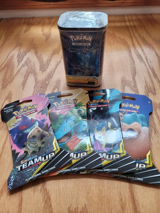 PokemonDealsTCG's tweet photo. 💪POKEMON TEAM UP GIVEAWAY!💪

For a chance to win a FULL ART SET of Team Up Sleeved Booster Packs ($120-160+ value):

✅Follow @PokemonDealsTCG 
✅Follow @RatesGaming 
✅Retweet + LIKE this tweet!

That's all! Giveaway winner on 6/2 - GOOD LUCK!🔥

#Pokemon #PokemonTCG #Giveaway https://t.co/BePaGB74pm