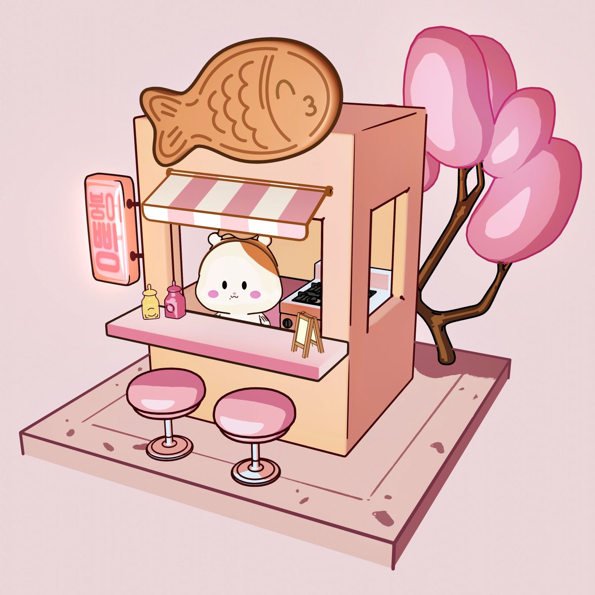 ji’s bungeoppang stand 🐹