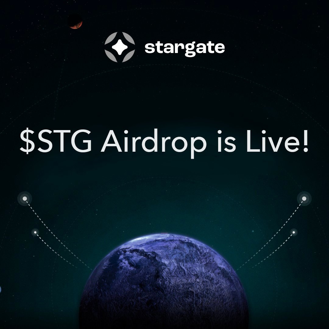 eth_soler's tweet photo. Stargate DAO have some news for you..🥳 $STG token distribution is Live!

Claim here: https://t.co/KsJqGnJyB9

#Stargate #STG #Airdrop  $PEPE $LADYS  $LDO $LIDO $ARB #100x $RFD #VRA #BinancePizza #binance $KING #CryptoUpdate #CryptoTwitter #Crypto #cryptocurrency #CryptoNews https://t.co/hu4zUl8rXJ
