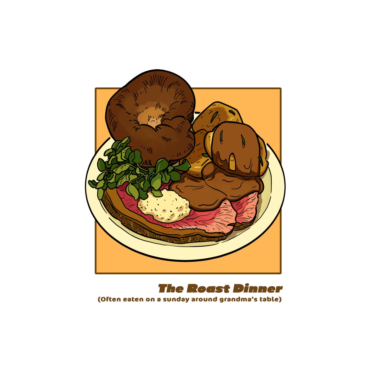 A new #illustration in my digital line style. Clip studio for the drawing and then I hop between clip and Ps for colour and some typeface. Different subjects, same style as my tree #drawings :)